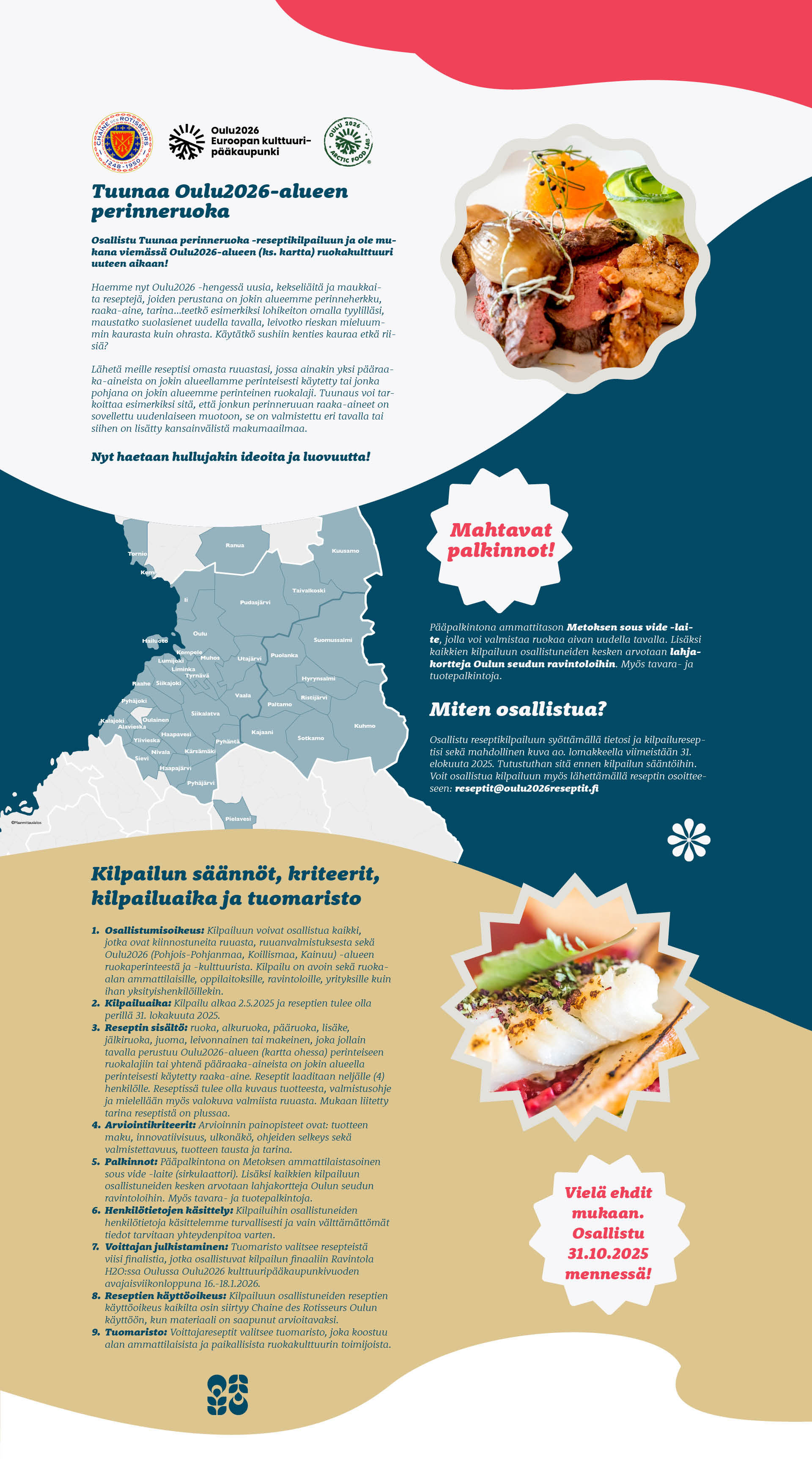 Tuunaa Oulu2026 -alueen perinneruoka kilpailun esittely