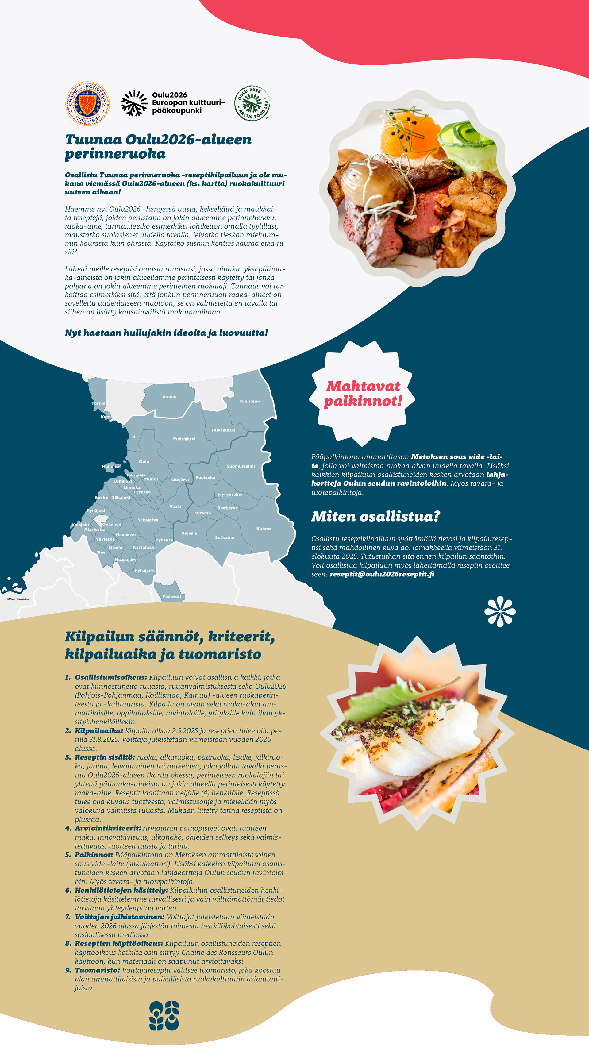 Tuunaa Oulu2026 -alueen perinneruoka kilpailun esittely
